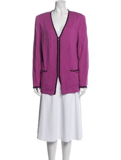 Pre-owned St John Jacket In Pink