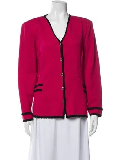 Pre-owned St John Jacket In Pink
