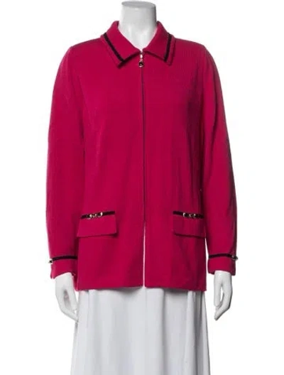 Pre-owned St John Jacket In Pink