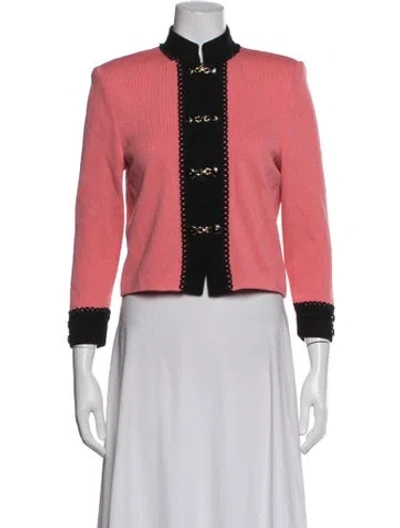 Pre-owned St John Jacket In Pink