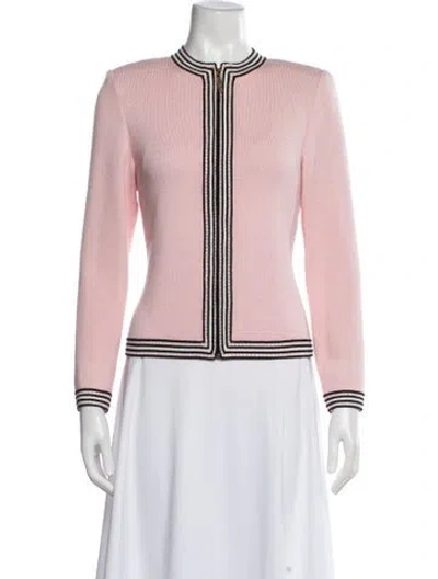 Pre-owned St John Jacket In Pink