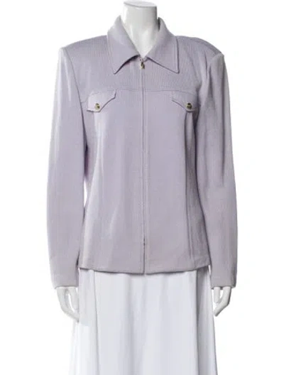 Pre-owned St John Jacket In Purple