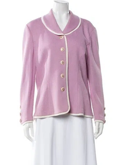 Pre-owned St John Jacket In Purple