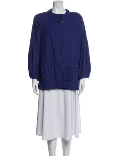 Pre-owned St John Jacket In Purple