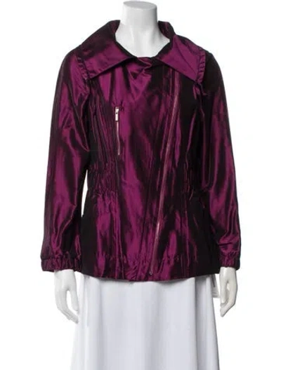 Pre-owned St John Jacket In Purple