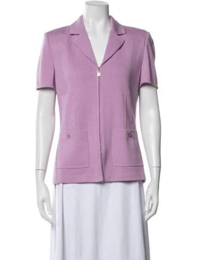 Pre-owned St John Jacket In Purple