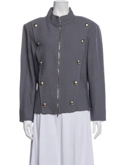 Pre-owned St John Jacket In Purple
