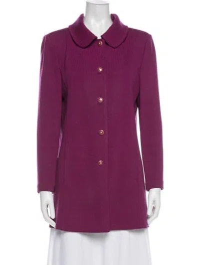 Pre-owned St John Jacket In Purple