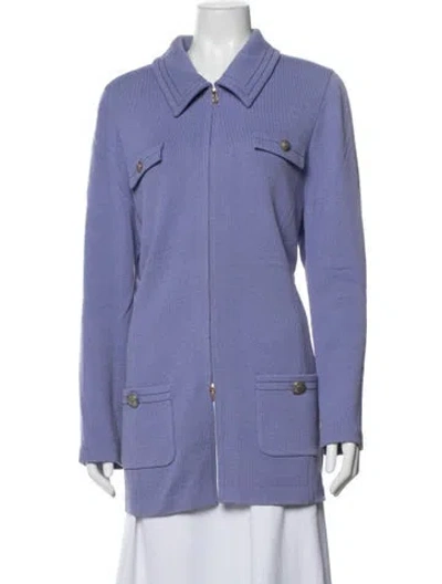 Pre-owned St John Jacket In Purple