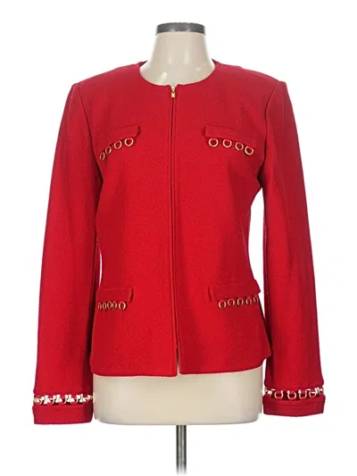Pre-owned St John Jacket In Red