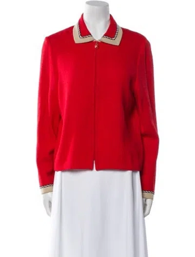 Pre-owned St John Jacket In Red