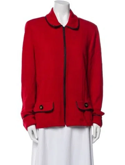 Pre-owned St John Jacket In Red