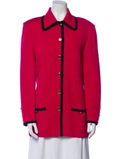 Pre-owned St John Jacket In Red