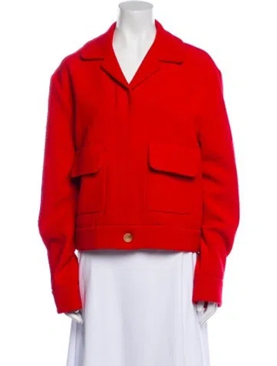Pre-owned St John Jacket In Red