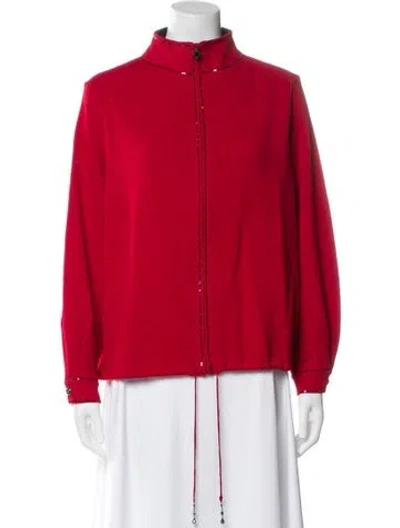 Pre-owned St John Jacket In Red