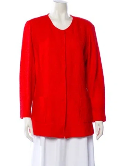 Pre-owned St John Jacket In Red