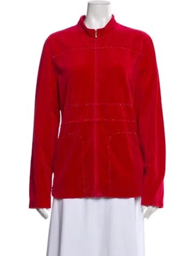 Pre-owned St John Jacket In Red