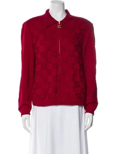 Pre-owned St John Jacket In Red