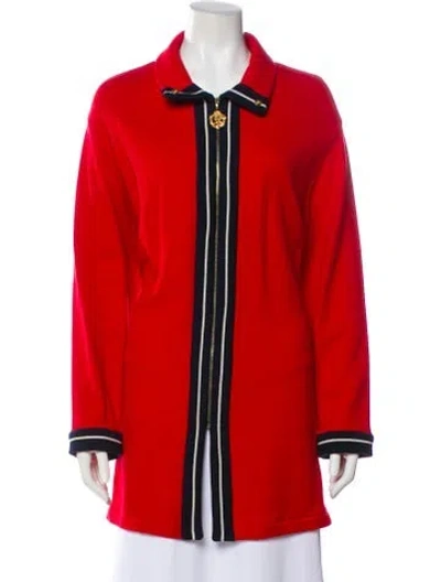Pre-owned St John Jacket In Red