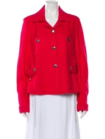 Pre-owned St John Jacket In Red