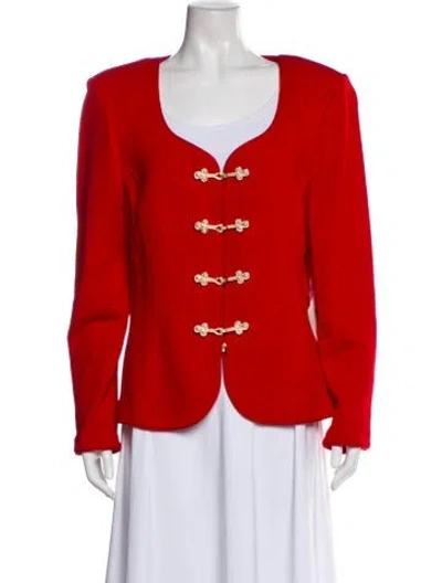 Pre-owned St John Jacket In Red