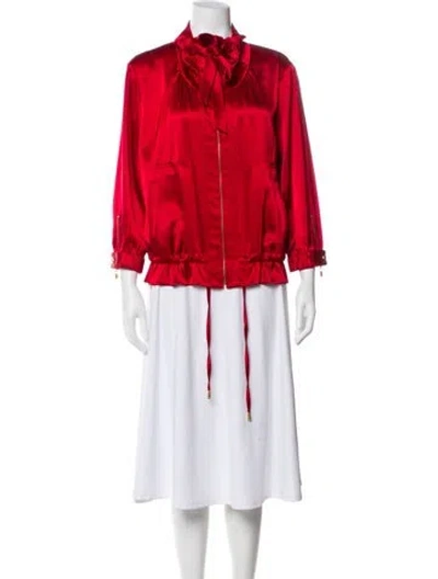 Pre-owned St John Jacket In Red