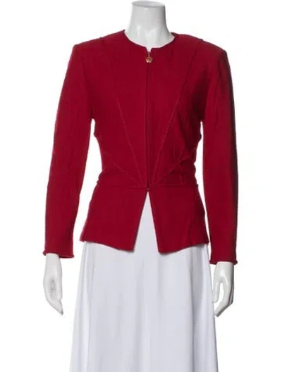Pre-owned St John Jacket In Red