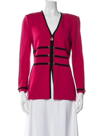 Pre-owned St John Jacket In Red