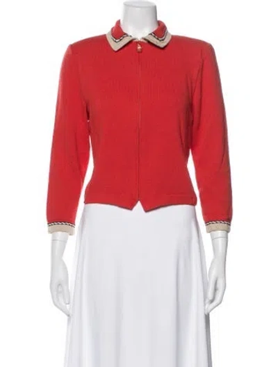Pre-owned St John Jacket In Red