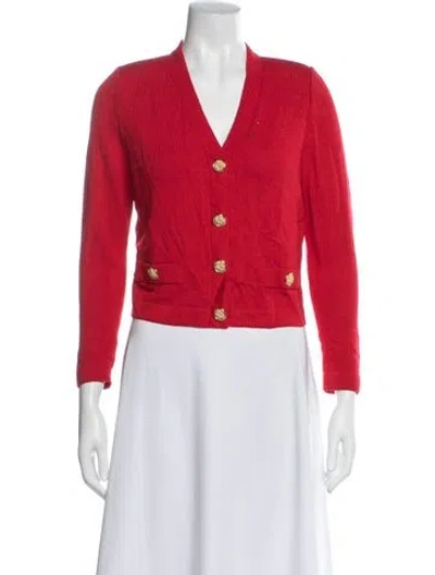Pre-owned St John Jacket In Red