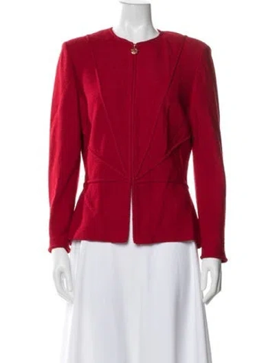 Pre-owned St John Jacket In Red