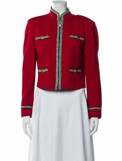 Pre-owned St John Jacket In Red