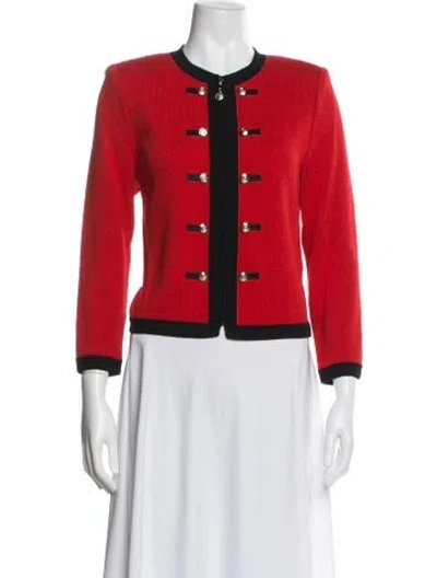 Pre-owned St John Jacket In Red