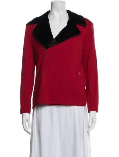 Pre-owned St John Jacket In Red