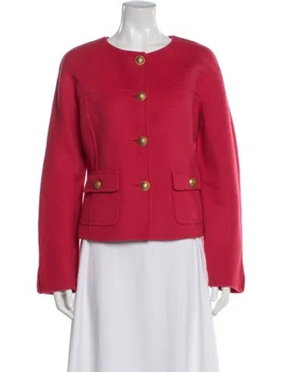 Pre-owned St John Jacket In Red