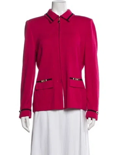 Pre-owned St John Jacket In Red