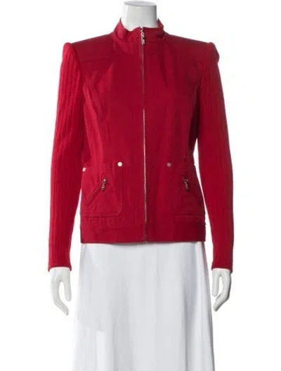 Pre-owned St John Jacket In Red