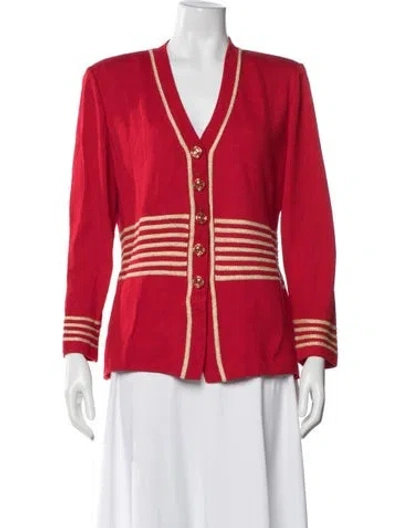 Pre-owned St John Jacket In Red