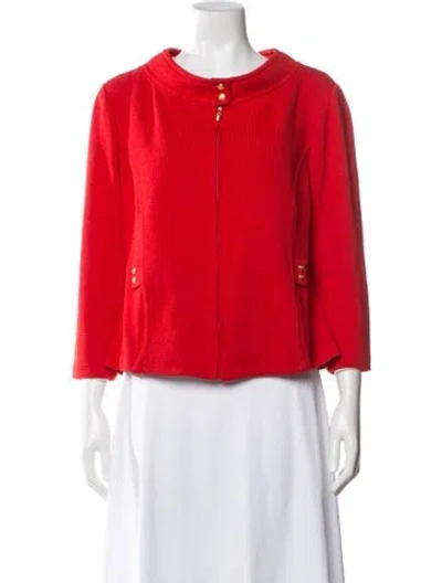 Pre-owned St John Jacket In Red