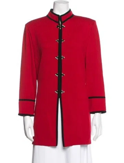Pre-owned St John Jacket In Red