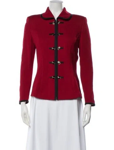 Pre-owned St John Jacket In Red