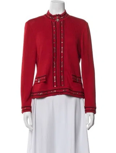 Pre-owned St John Jacket In Red