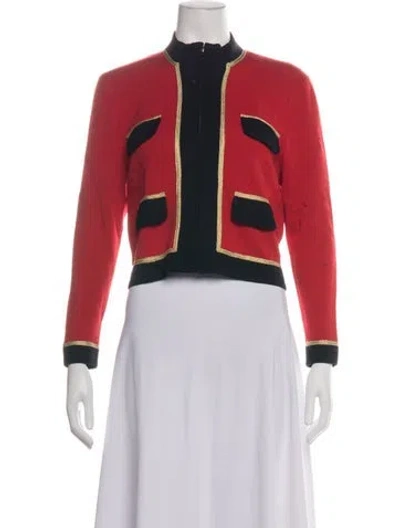 Pre-owned St John Jacket In Red