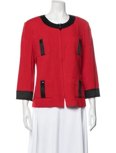 Pre-owned St John Jacket In Red