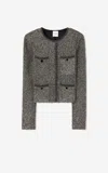 St John Sequin Stretch Lurex Jacket In Cogm