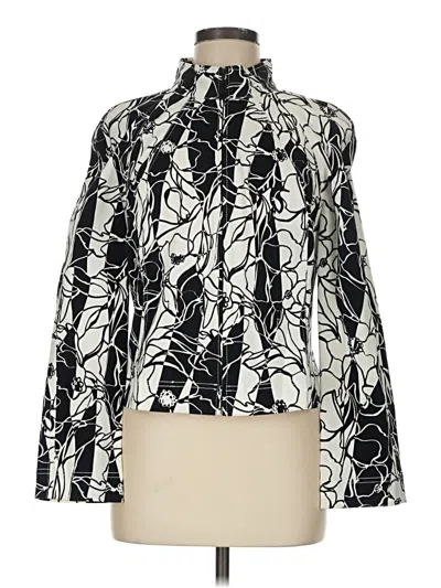 Pre-owned St John Jacket In Silver