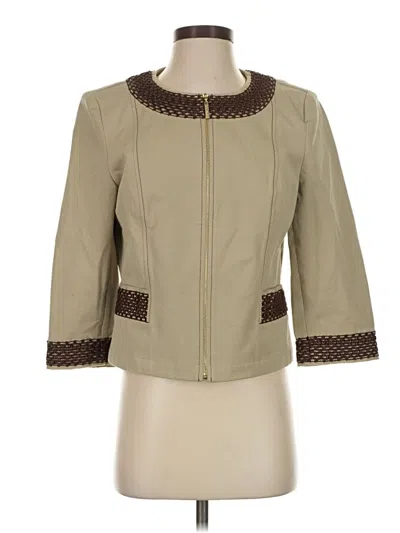 Pre-owned St John Jacket In Tan