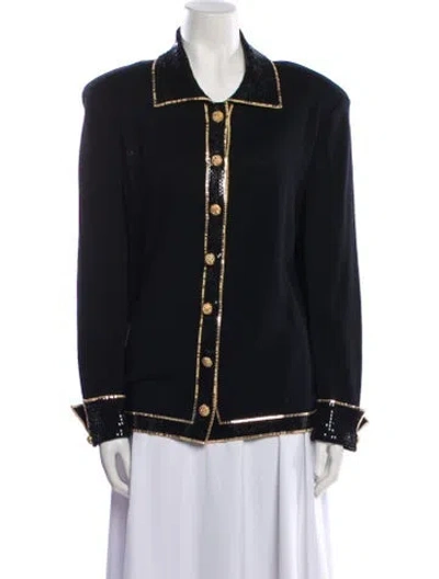 Pre-owned St John Jacket W/ Tags In Black