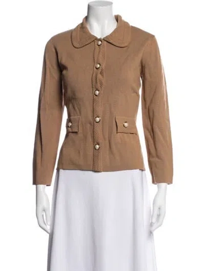 Pre-owned St John Jacket W/ Tags In Brown/neutrals