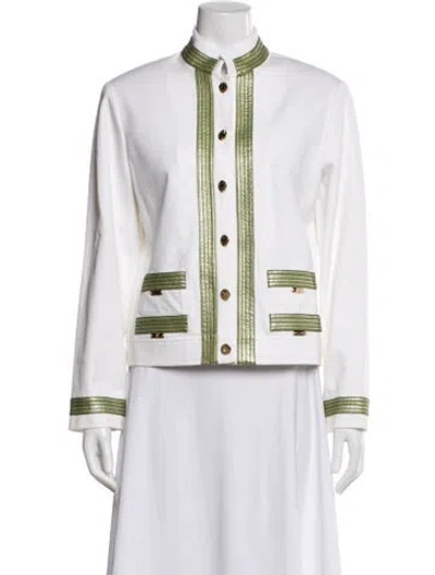 Pre-owned St John Jacket In White